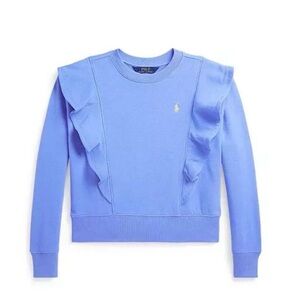 Polo by Ralph Lauren Blue Crewneck with Yellow Logo